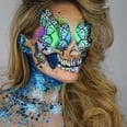 This Woman's Holographic Skull Makeup Will Give You Beautiful Nightmares