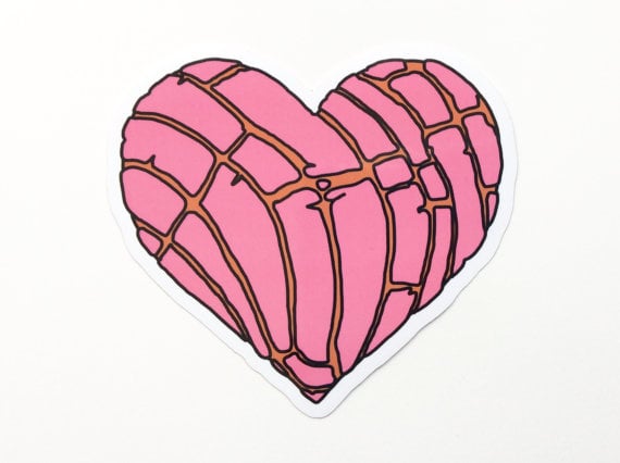 A concha sticker that you can put anywhere. 
Concha Heart Sticker ($9)