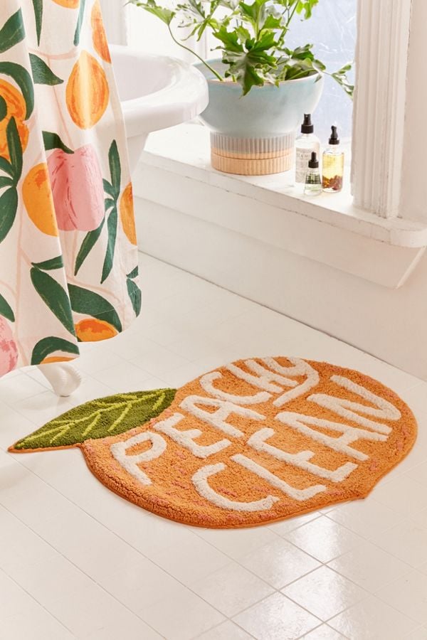 A Fruity Bath Mat: Peachy Clean Bath Mat