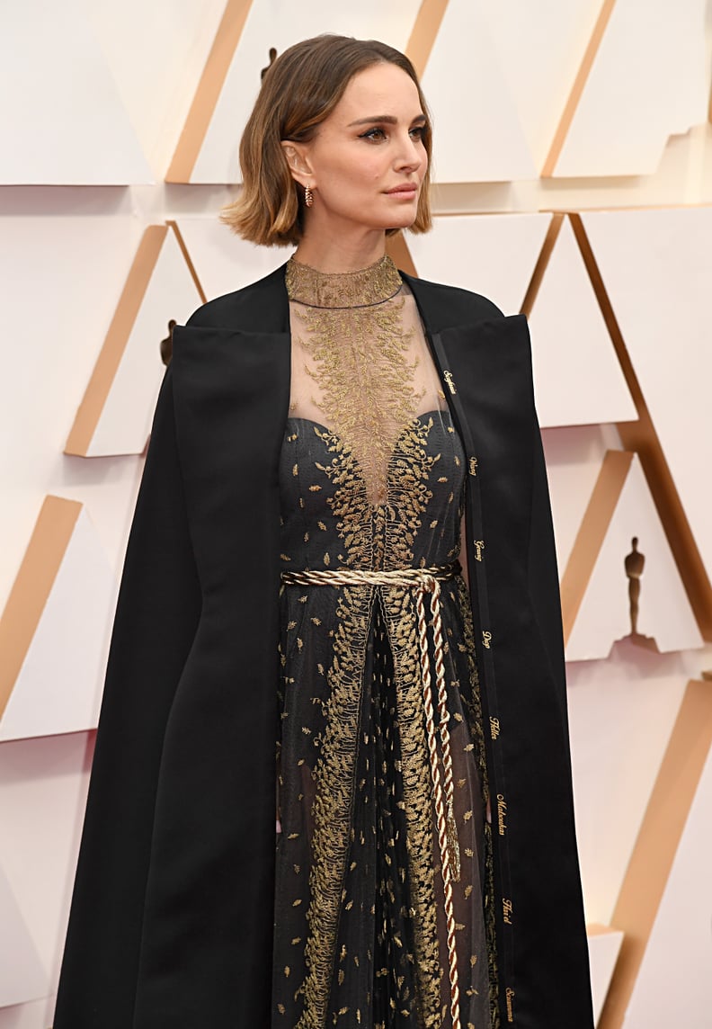 Natalie Portman's Dior Cape Dress at the 2020 Oscars