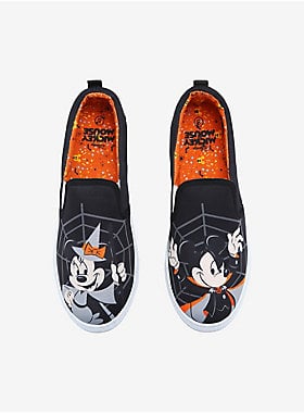 Disney Mickey Mouse & Minnie Mouse Slip-On Sneakers