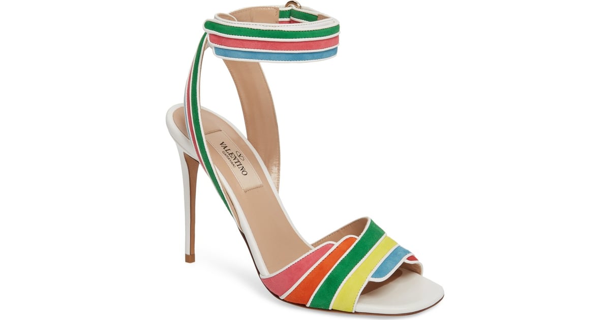 Plys dukke pust Accor Valentino Garavani Rainbow Sandals | 14 Rainbow Shoes That Will Make You  Happy Every Time You Look at Your Feet | POPSUGAR Fashion Photo 11
