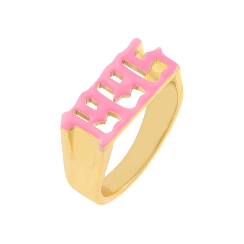 A Custom Piece: Adina's Jewels Enamel Year Ring