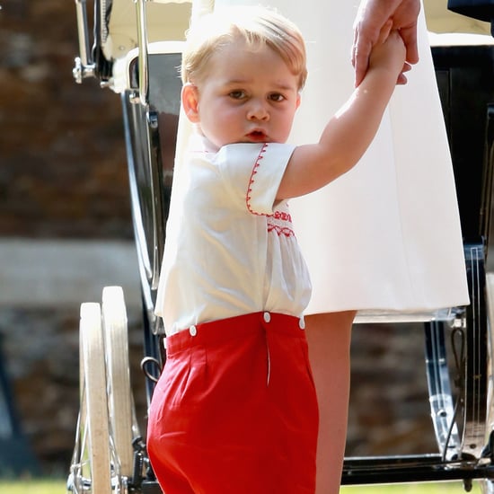 Prince George Funny Pictures From Charlotte's Christening