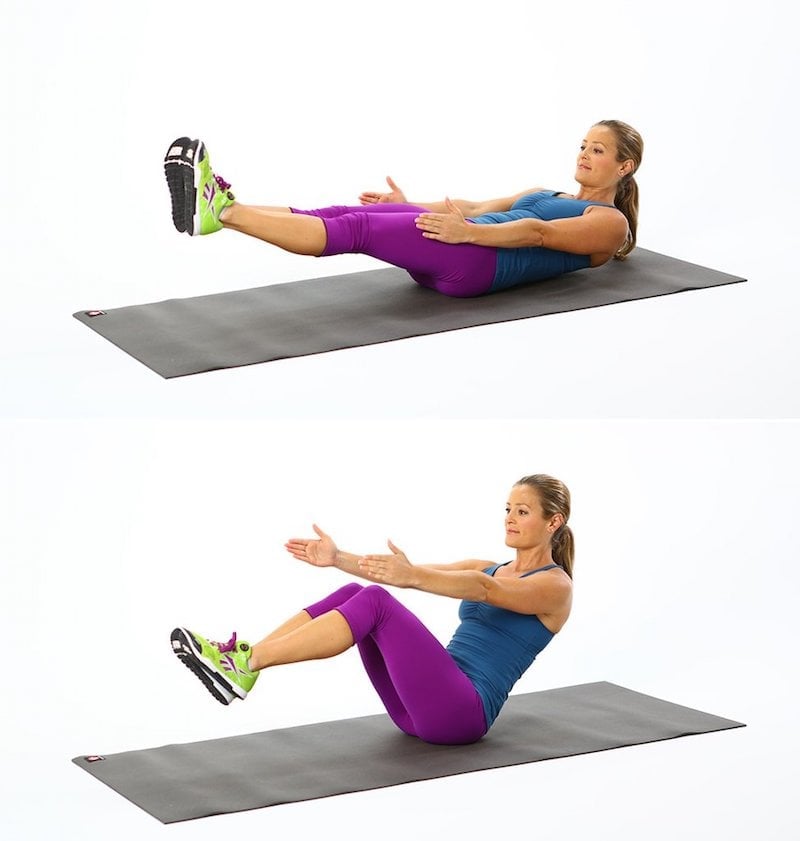 V sit crunches muscles worked 2025