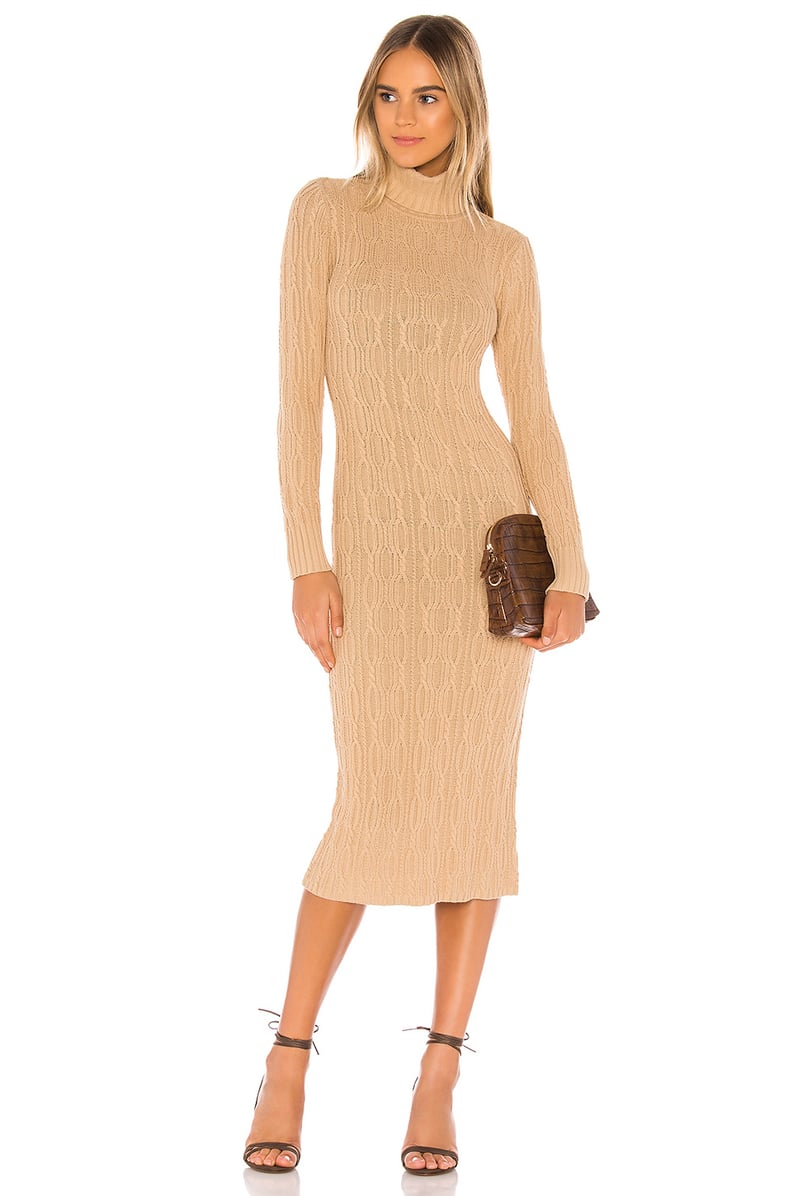 525 America Turtleneck Cable Dress