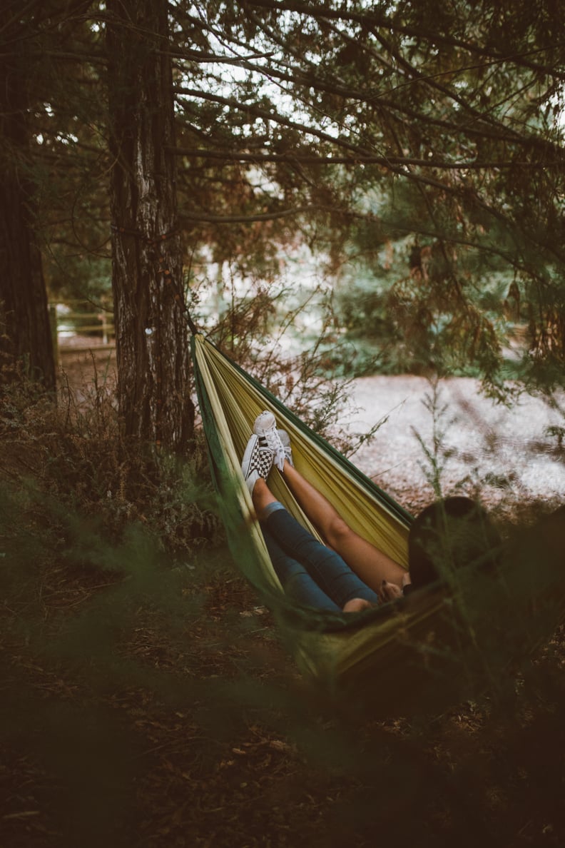 Spend some time relaxing outdoors.