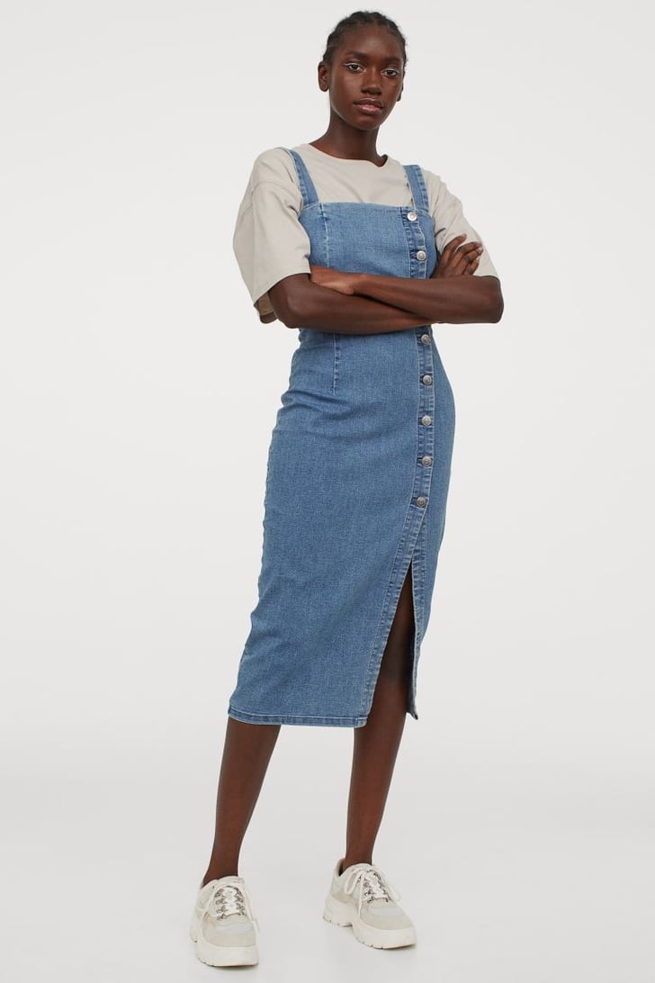 H&M Fitted Denim Dress Best Summer Denim For Women POPSUGAR Fashion