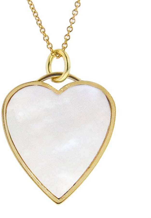 Mother of pearl heart necklace clearance