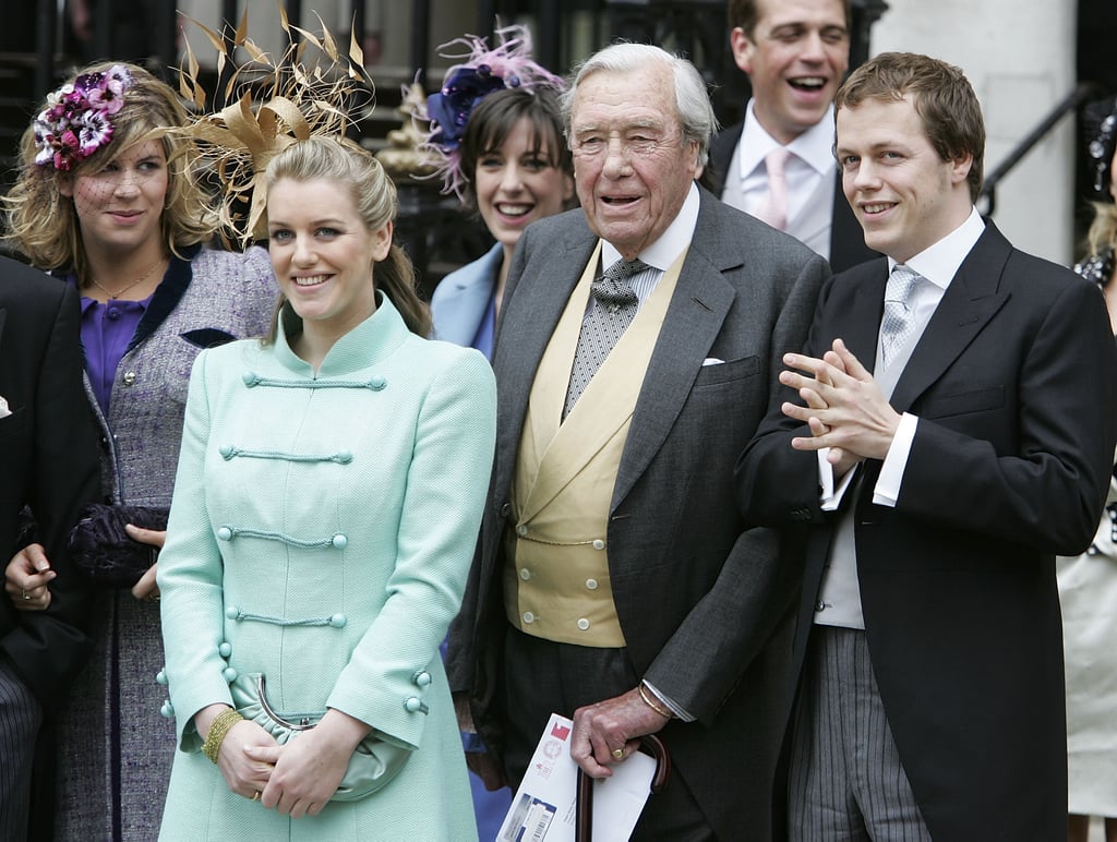 At the wedding of Prince Charles and Camilla with grandchildren Tom and Laura Parker Bowles (2005)