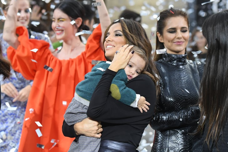 Eva Longoria Brought Her Son Santiago to Paris Fashion Week | POPSUGAR ...