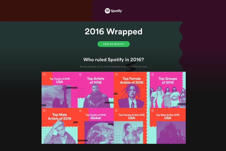 Revisit Old Hits With Spotify's 2016 Wrapped
