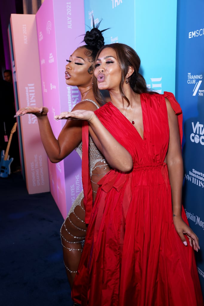 Megan Thee Stallion, Leyna Bloom at Sports Illustrated Party