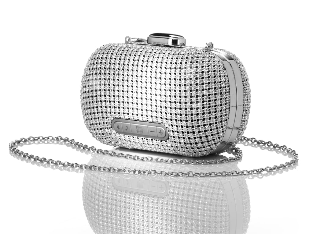 Why yes, this is a clutch and a speaker. Dazzle friends with this fun Stellé Audio item ($199), which pairs with any Bluetooth-enabled device, comes with a mirror and pocket inside, and will charge any USB-enabled device. Does it get any better?