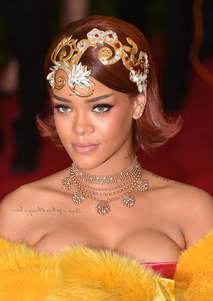 Rihanna Wears Crystal Bobby Pins on Instagram