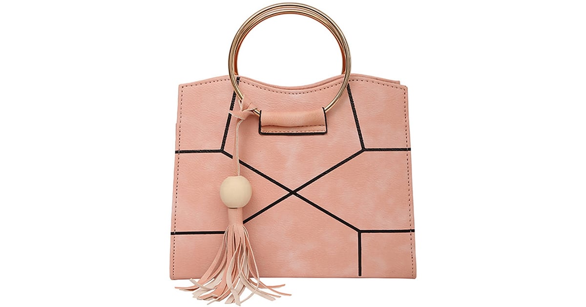 Shein Ring Handle Geometric Design Crossbody Bag With Tassel | Cute ...