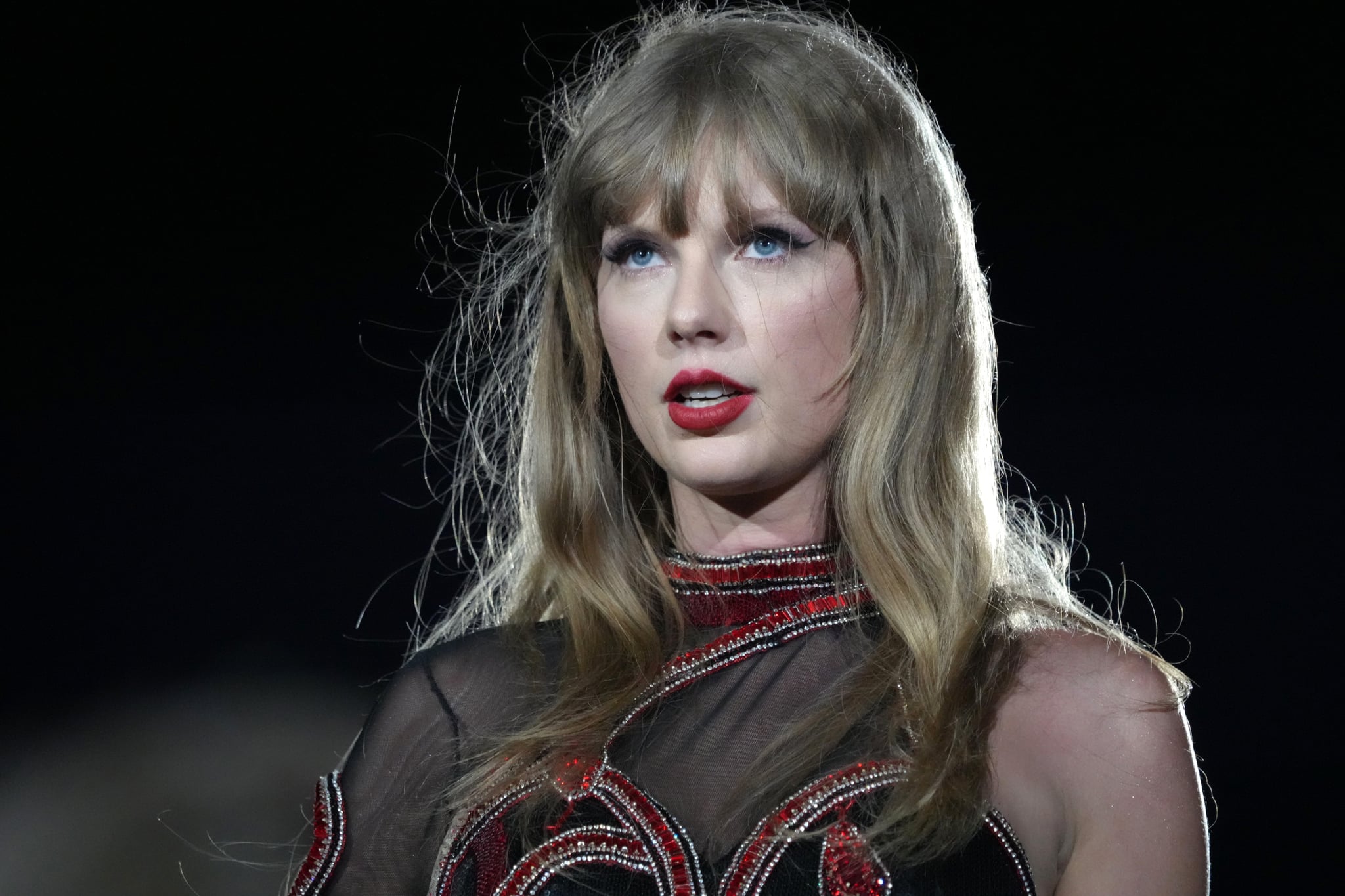 SANTA CLARA, CALIFORNIA - JULY 28: EDITORIAL USE ONLY. NO BOOK COVERS. Taylor Swift performs onstage during Taylor Swift | The Eras Tour at Levi's Stadium on July 28, 2023 in Santa Clara, California. (Photo by Jeff Kravitz/TAS23/Getty Images for TAS Rights Management )