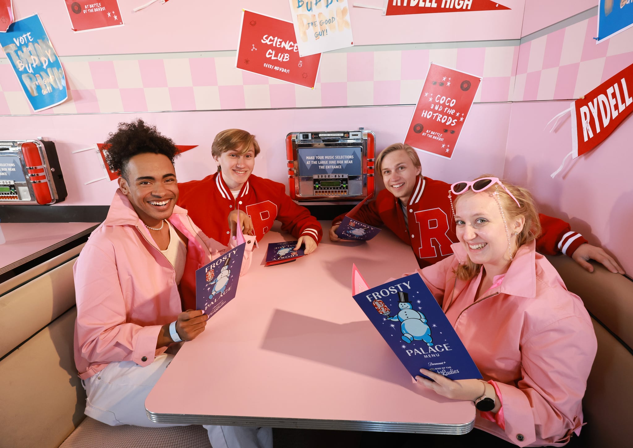 WEST HOLLYWOOD, CALIFORNIA - APRIL 06: Guests attend The Frosty Palace: a pop-up experience celebrating Paramount+ original series 