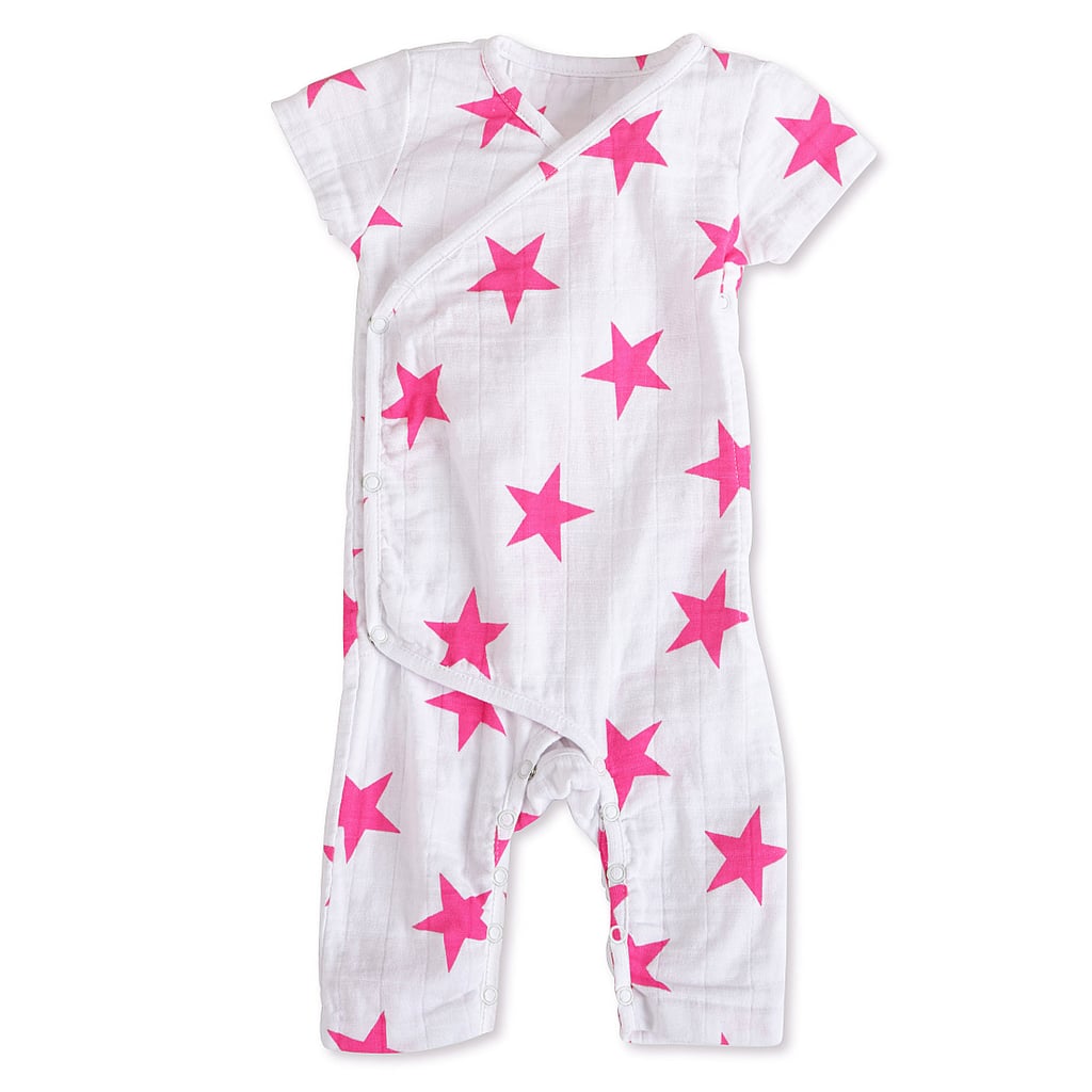 Aden + Anais Shocking Pink Star Short-Sleeve One-Piece ($25)
