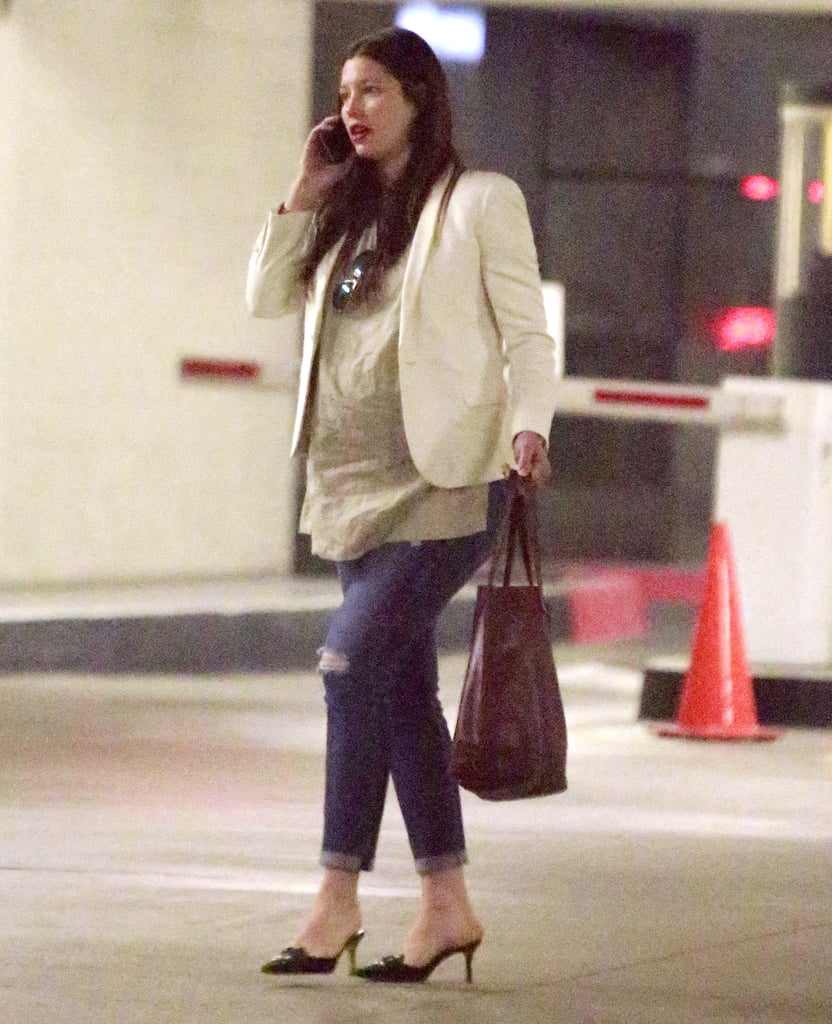 Pregnant Jessica Biel Leaving an Event in LA | Pictures
