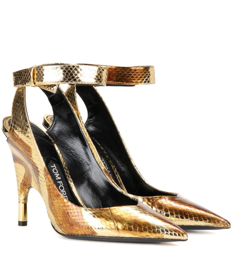 Tom Ford Metallic Snakeskin Pumps