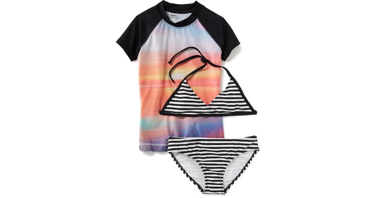 3Piece Rash Guard and Bikini Swim Set The Best Rash Guards For Kids