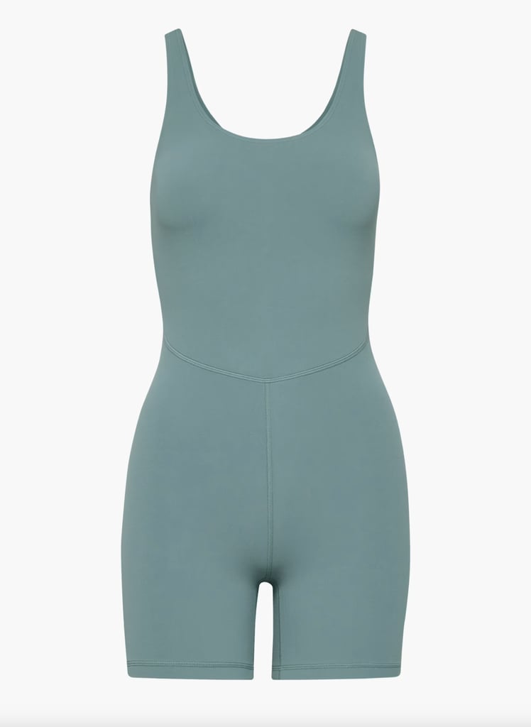 Aritzia Golden Butter Sway Romper in Tidal Blue