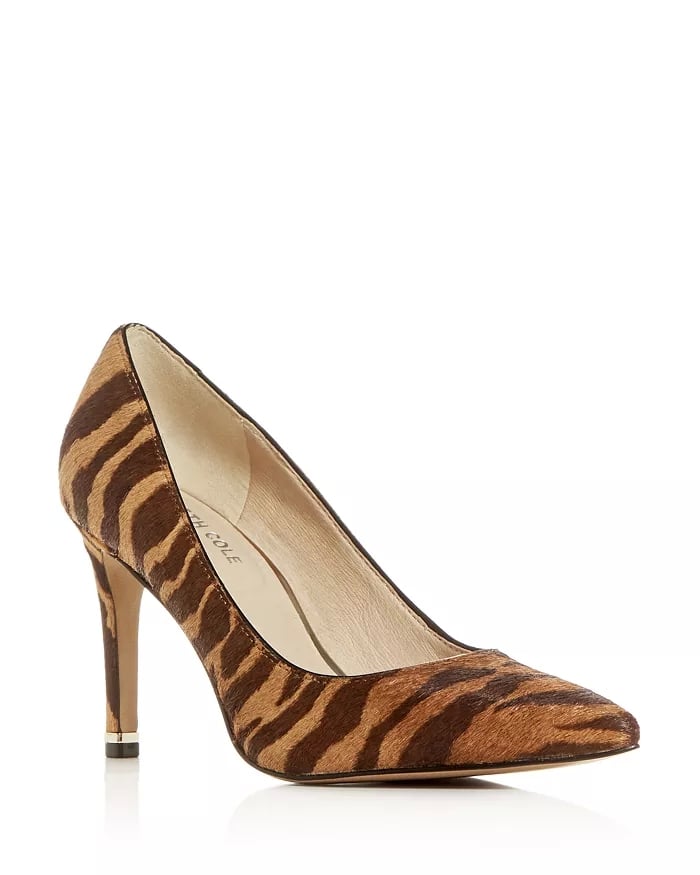 Kenneth Cole Riley Animal-Print Calf Hair Pointed-Toe Pumps
