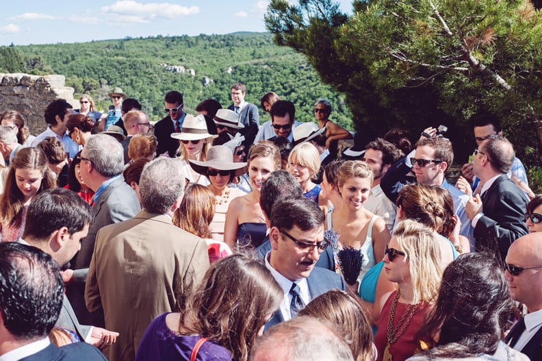 Guests Outside the Church