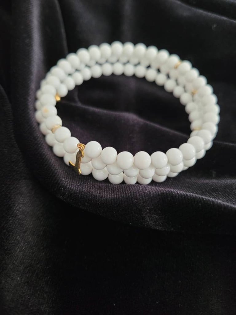 A Touch of Glam: Esh Jewelry Personalized Pearl Bracelet