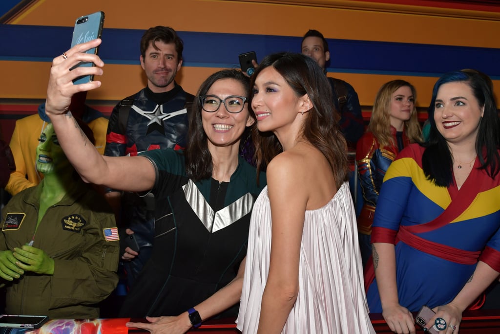 Gemma Chan's Ralph & Russo Look at Captain Marvel Premiere