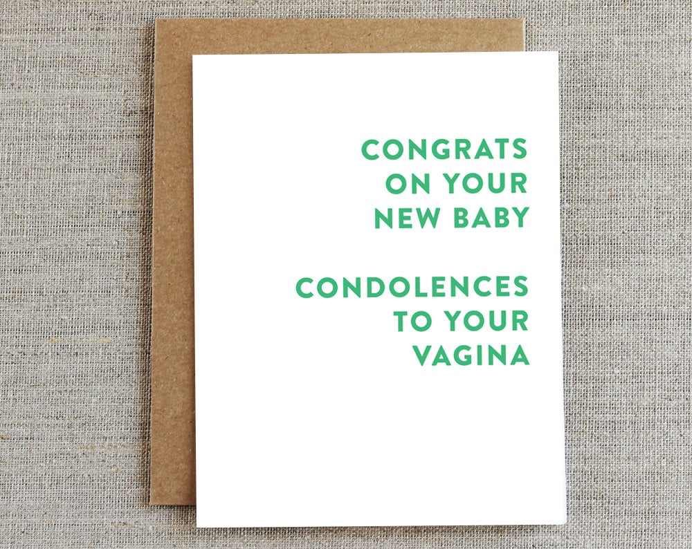 Condolences to Your Vagina Card
