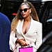 Beyoncé's Neon Pink Bag August 2018
