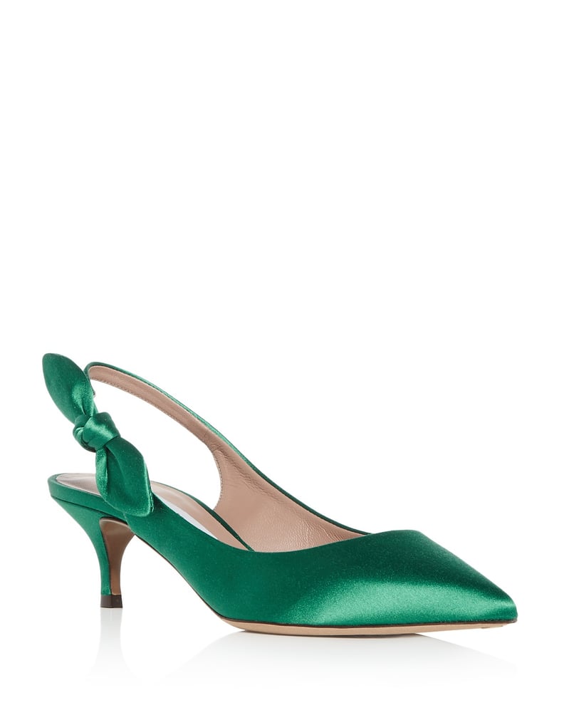 Tabitha Simmons Bow Slingback Kitten Heel