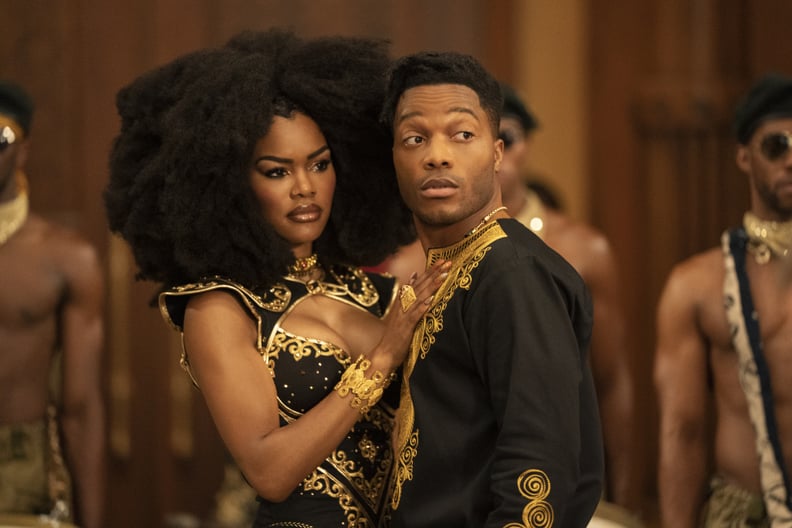 Teyana Taylor and Jermaine Fowler star in COMING 2 AMERICA Photo: Quantrell D. Colbert 2020 Paramount Pictures