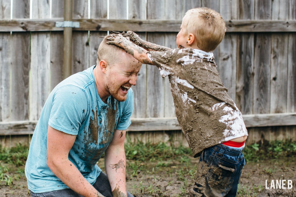 Mud Fight Maternity Shoot