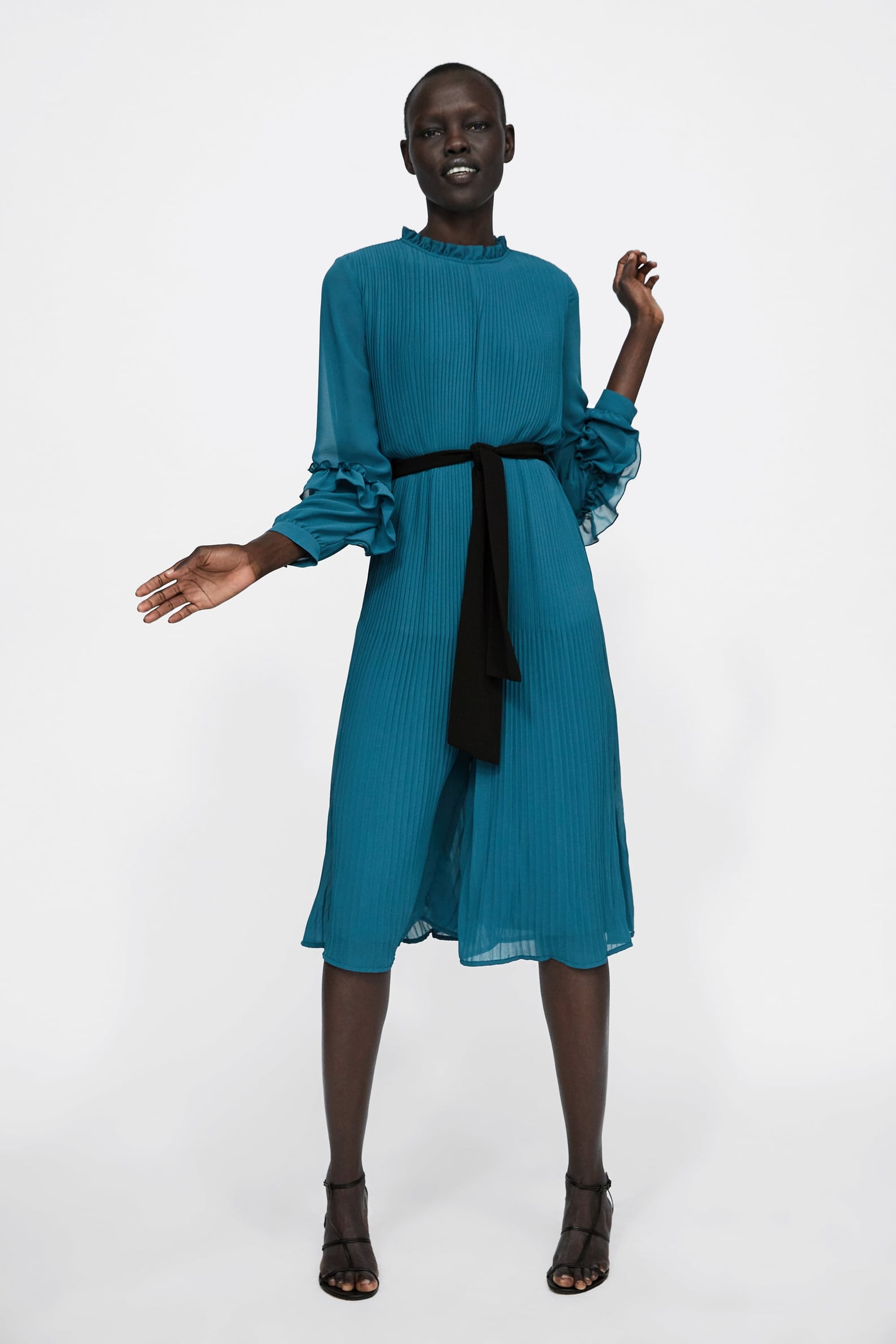 Queen Letizia's Blue Zara Jumpsuit January 2019 | POPSUGAR Fashion
