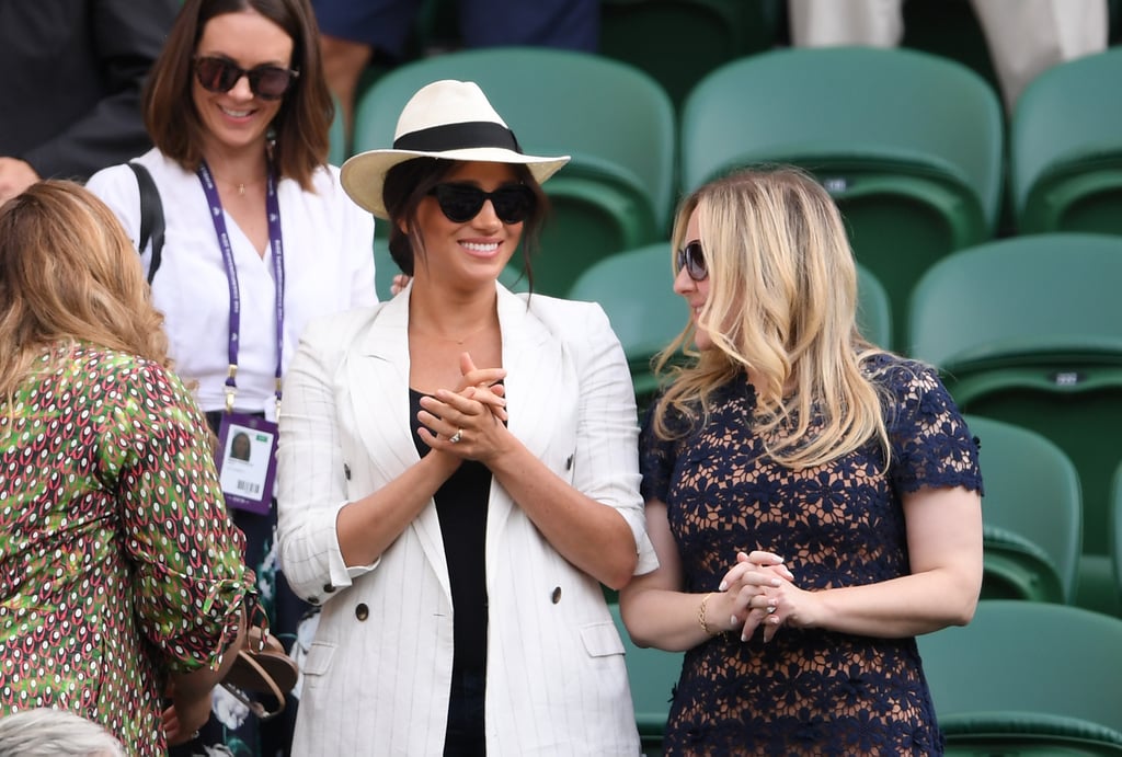 Meghan Markle 2019 Wimbledon Striped Blazer Dupes