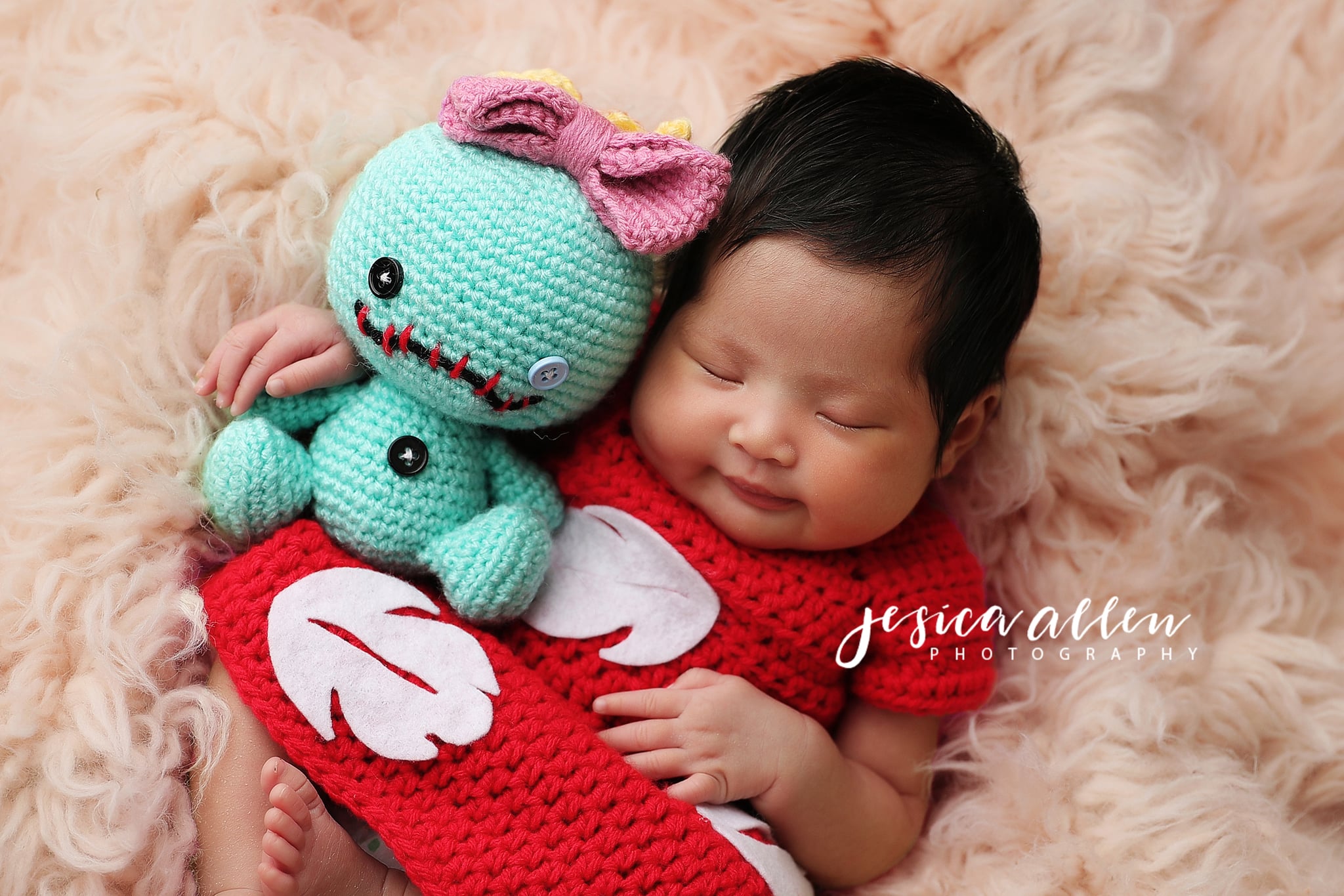 Lilo and Stitch Crocheted Costume | I Can't Stop Staring at This Mom's  Darling Disney-Themed Crocheted Baby Outfits | POPSUGAR Family Photo 2