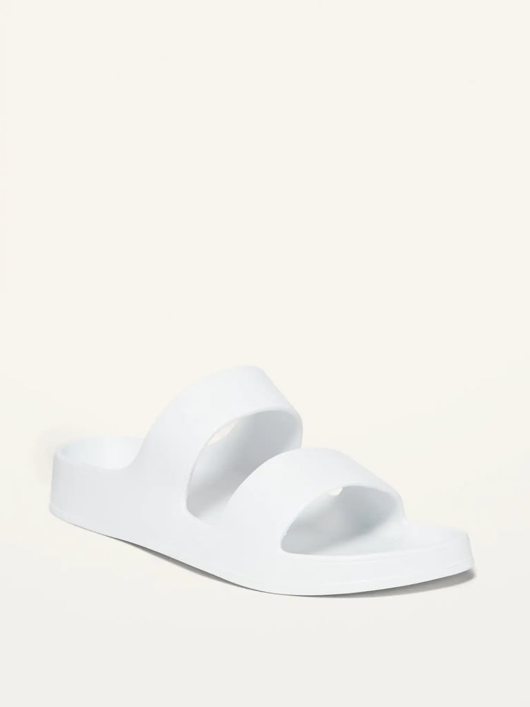 Solid-Colour EVA Double-Strap Slide Sandals