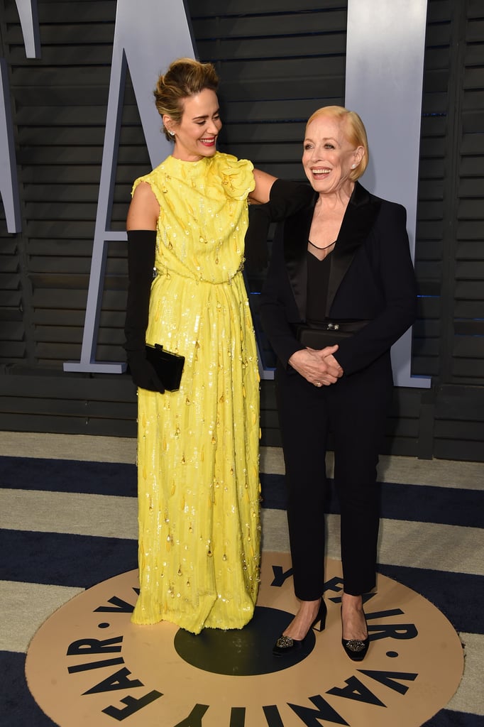 Holland Taylor and Sarah Paulson at Oscars Afterparty 2018