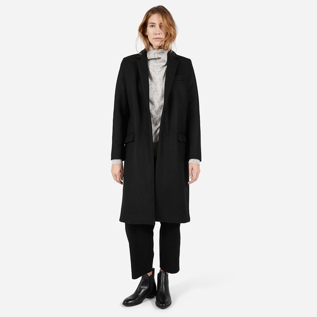 Wool Overcoat, Black ($295)