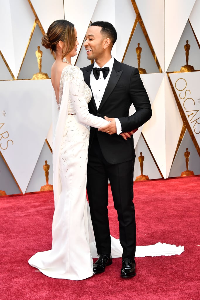 Chrissy Teigen and John Legend at the 2017 Oscars