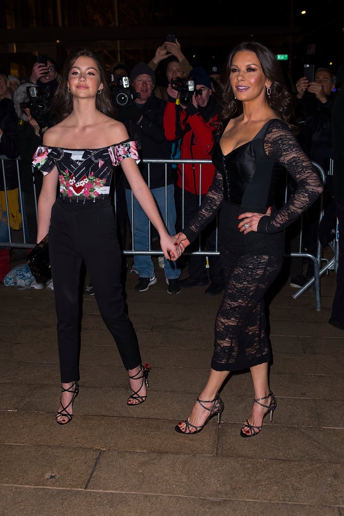 Catherine Zeta-Jones and Her Daughter at a Fashion Show 2018