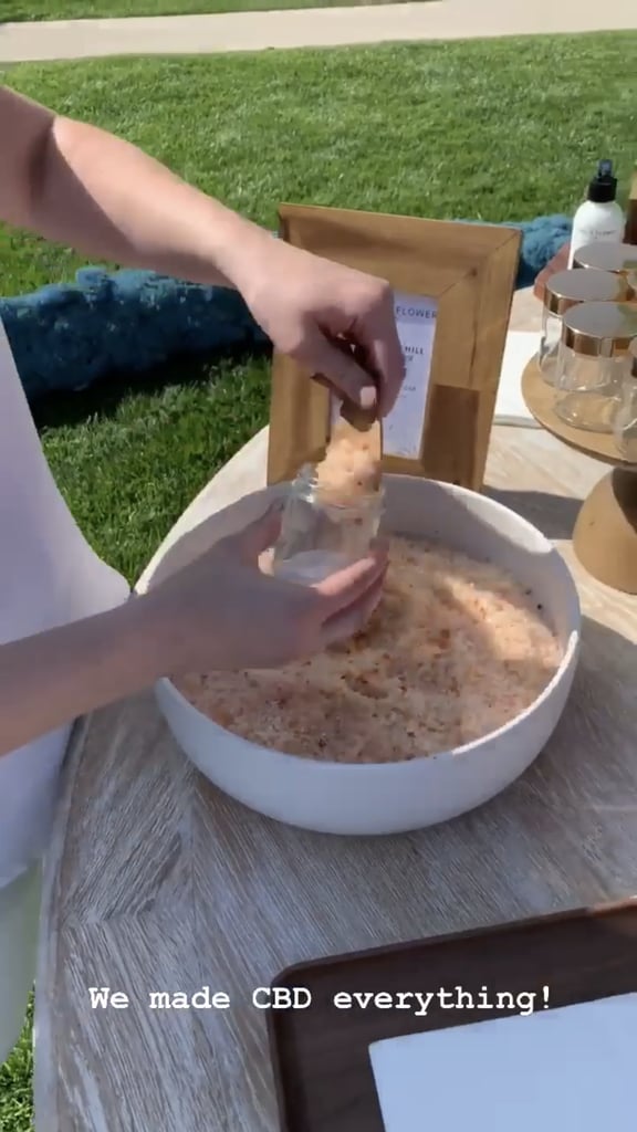 Kim Kardashian CBD Meditation Baby Shower Photos April 2019 POPSUGAR