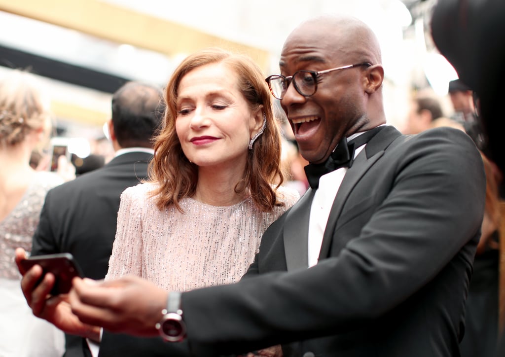 Pictured: Isabelle Huppert and Barry Jenkins