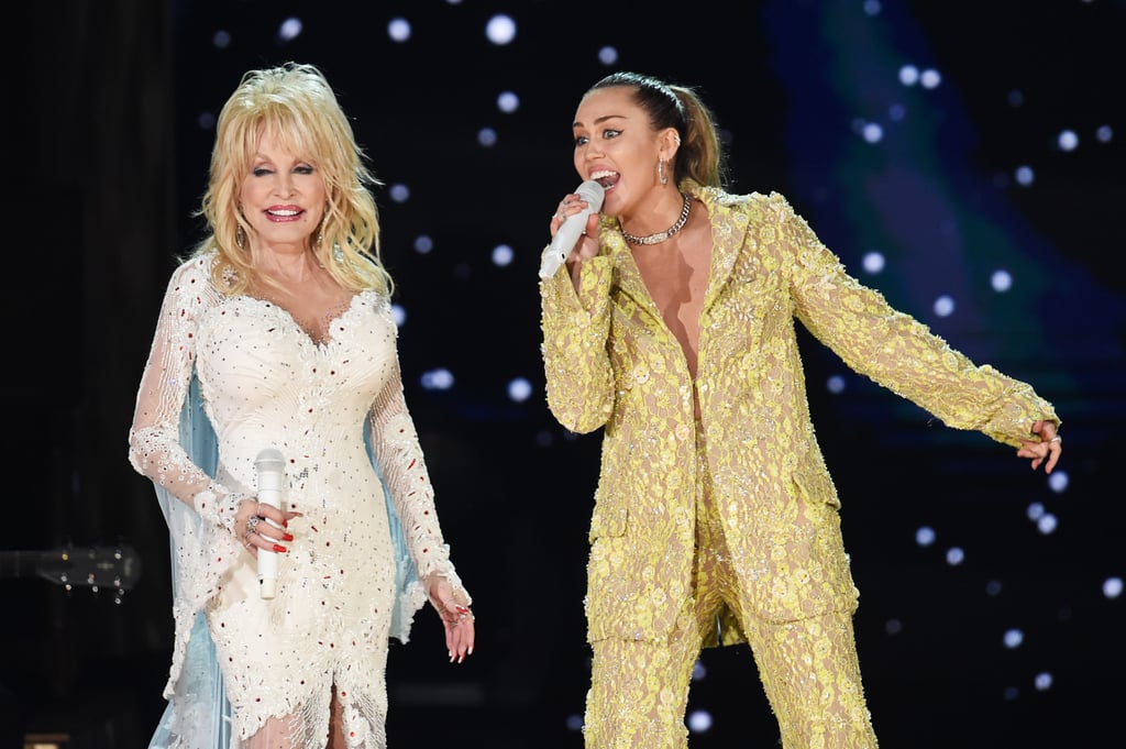 Miley Cyrus Outfit During Dolly Parton Tribute 2019 Grammys