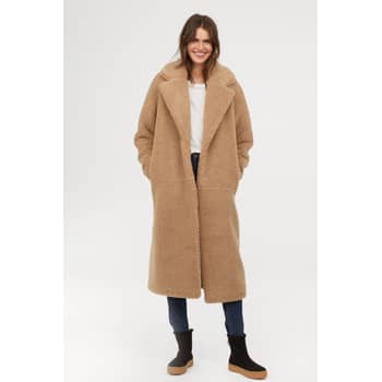 H&m beige sale teddy coat