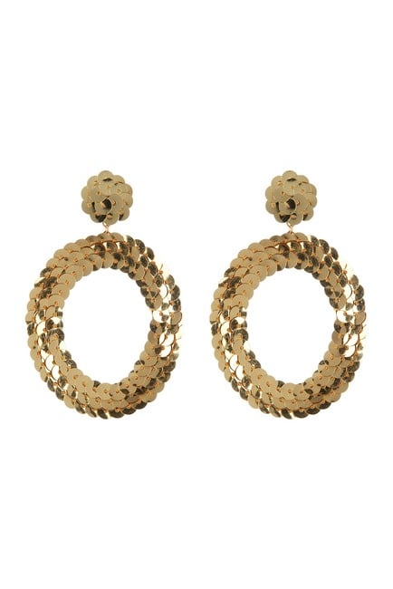 Baublebar Twiggy Sequin Hoop Dangle Earrings