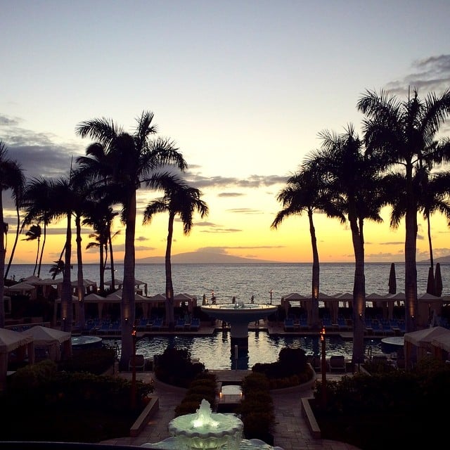 Alessandra showed off her view. 
Source: Instagram user alessandraambrosio